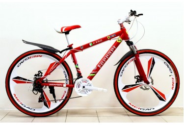 Велосипед Ferrari White Red на литых дисках Велосипед Ferrari White Red на литых дисках