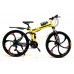 Bicycle Hummer Yellow on alloy wheels with 3 spoke wheels
