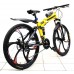 Bicycle Hummer Yellow on alloy wheels with 3 spoke wheels